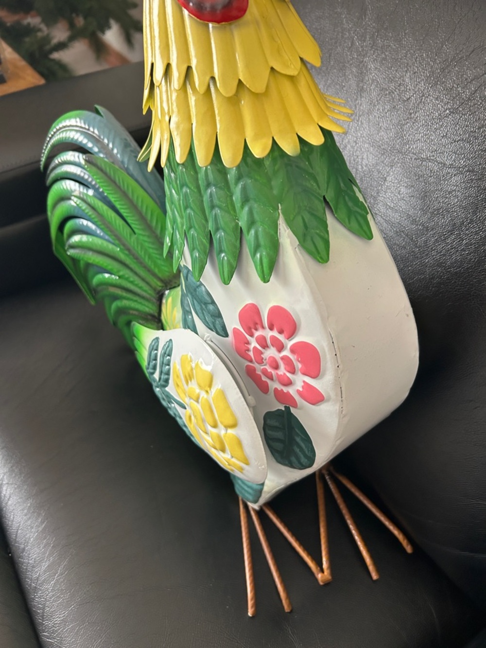 Red Shed Metal Decorative Rooster - Picture 4 of 9